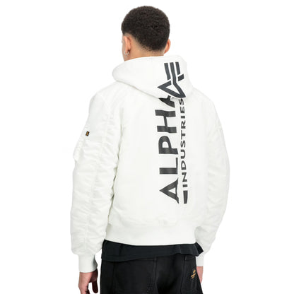 Giubbino Alpha Industries MA-1 Zip Hood Backprint