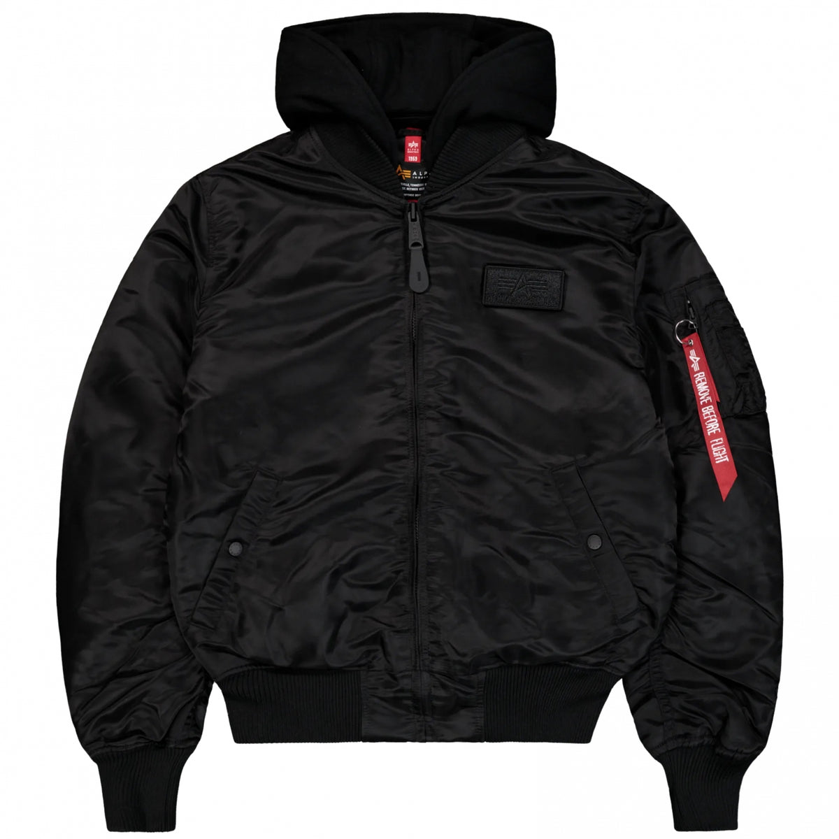 Giubbino Alpha Industries MA-1 Zip Hood Backprint