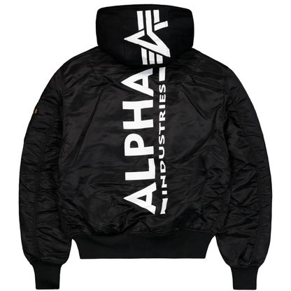 Giubbino Alpha Industries MA-1 Zip Hood Backprint