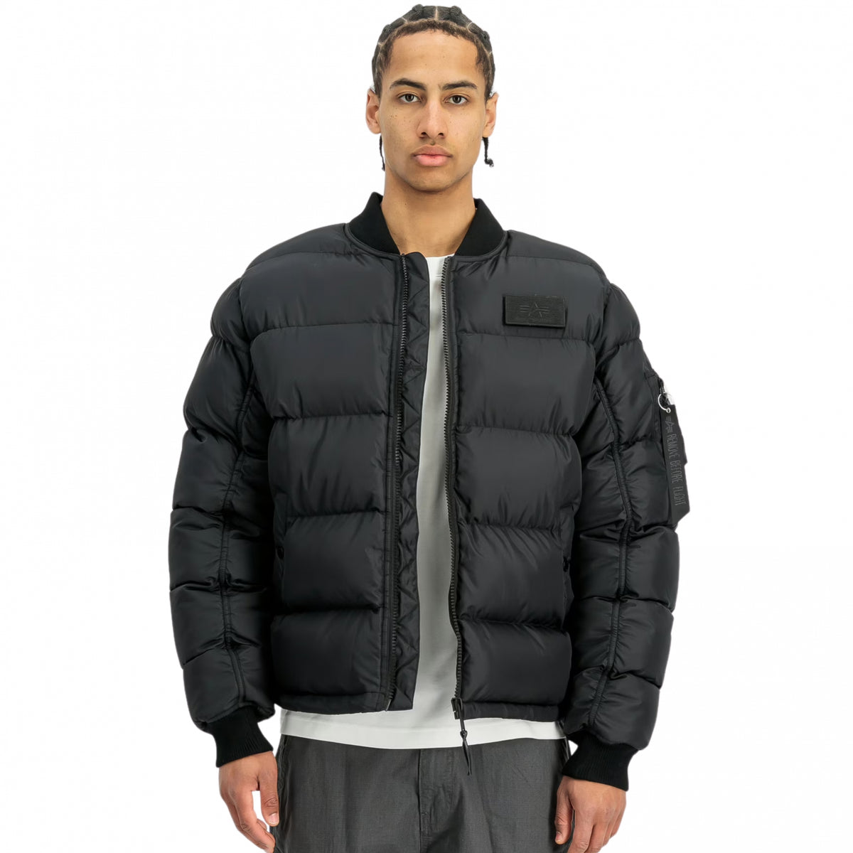 Giubbino AlphaIndustries MA-1 Puffer Back Embroidery Logo