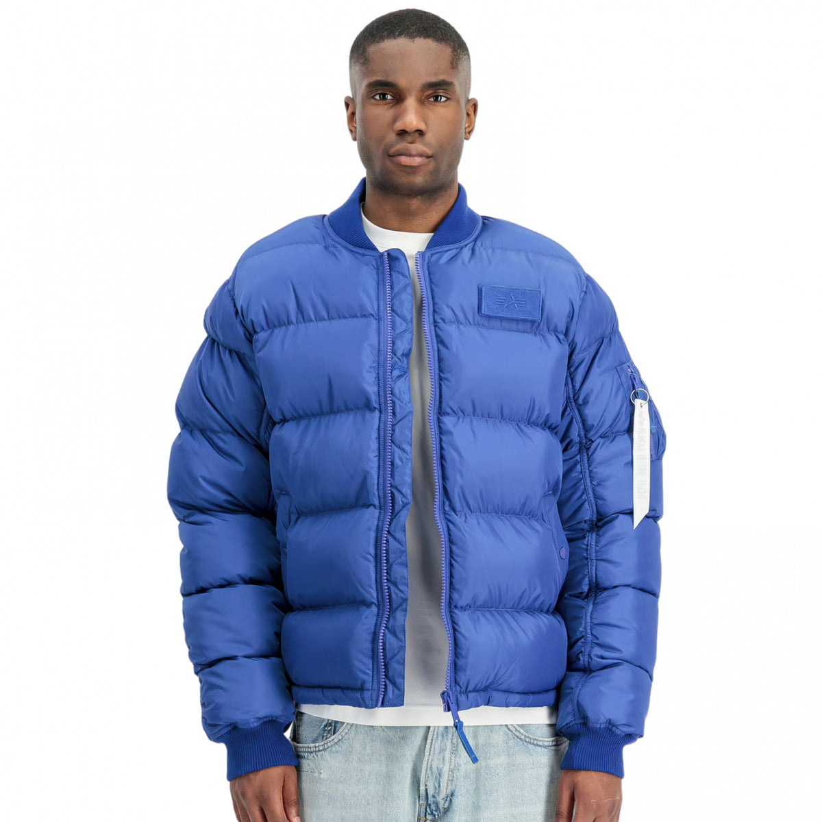 Giubbino AlphaIndustries MA-1 Puffer Back Embroidery Logo