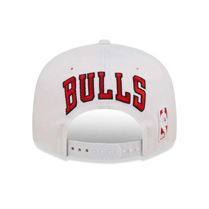 UNIQUE Chicago Bulls White Cro 9FIFTY Snapback Cap