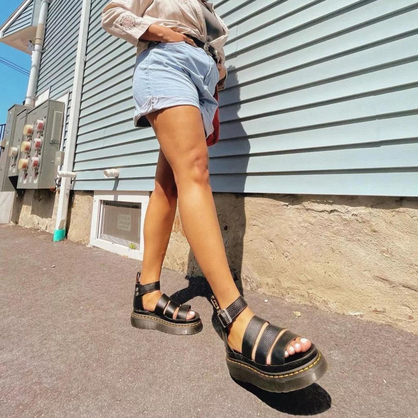 Dr Martens Blaire And Clarissa MARTENS BLAIRE SANDAL BLACK BRANDO