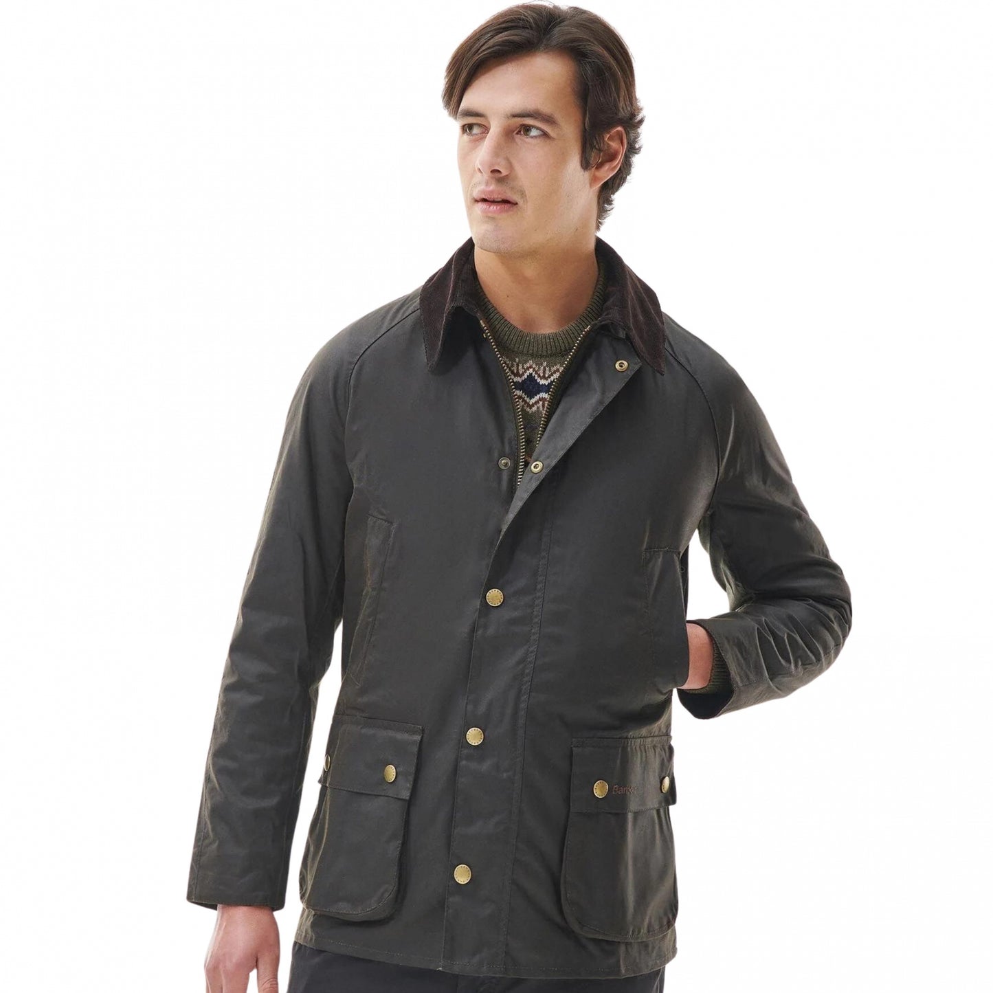 Giacca Barbour Ashby Wax Jacket VERDE OLIVA