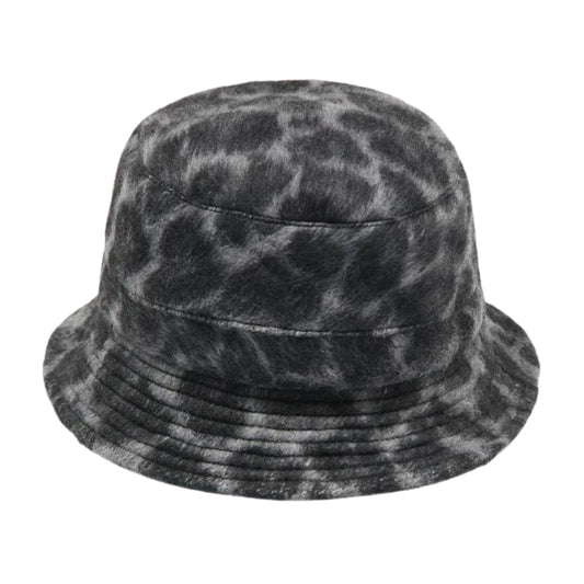 Edwin Bucket Hat Lined LEOPARD