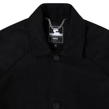 Edwin Mac Wool Coat Jacket BLACK