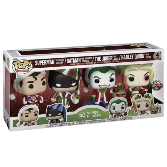 Funko Pop Special Edition Holiday 4Pack DC