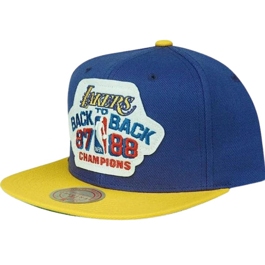 Cappello M&N 87/88 Lakers B2B Snapback HWC